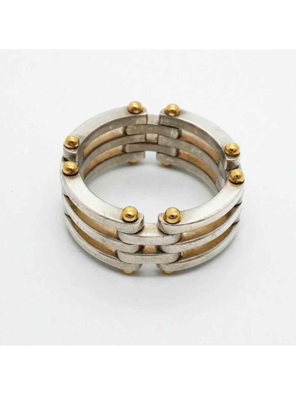 Tiffany & Co Ring Gate 18k Yellow Gold 925 Sterling Silver